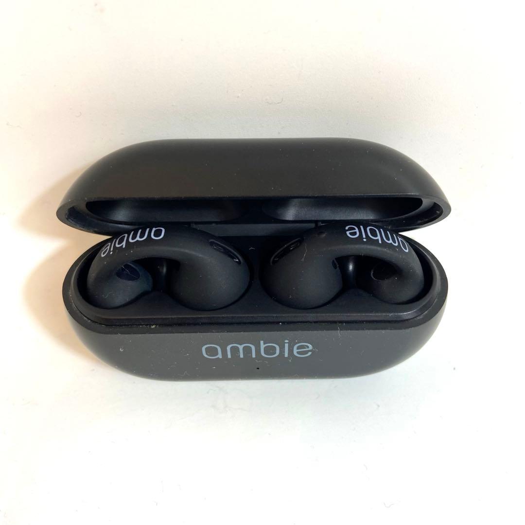ambie ワイヤレスイヤホン ブラック　AM-TW01/BC