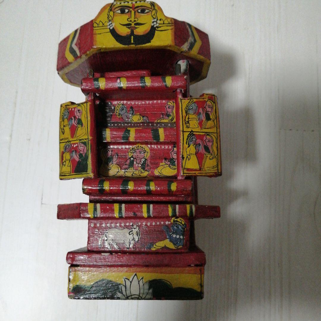 インドの神様 木製工芸品ハンドメイド@ヨガ神殿神話仏像