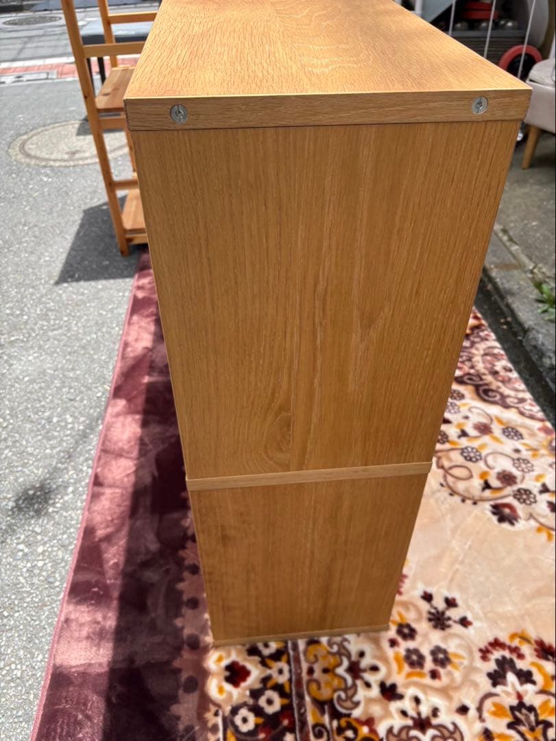 無印良品 スタッキングシェルフセット 3段×2列　オーク材