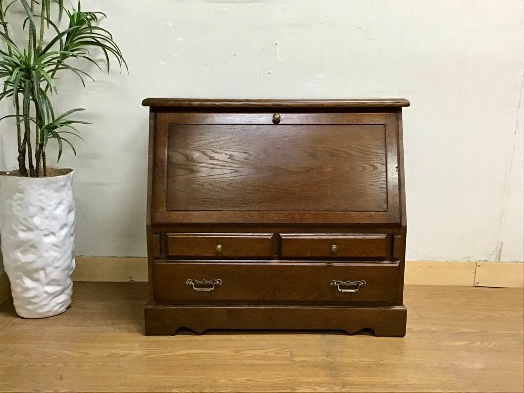 管988☆越後民芸☆和モダン☆ライティングビューロー☆文机☆