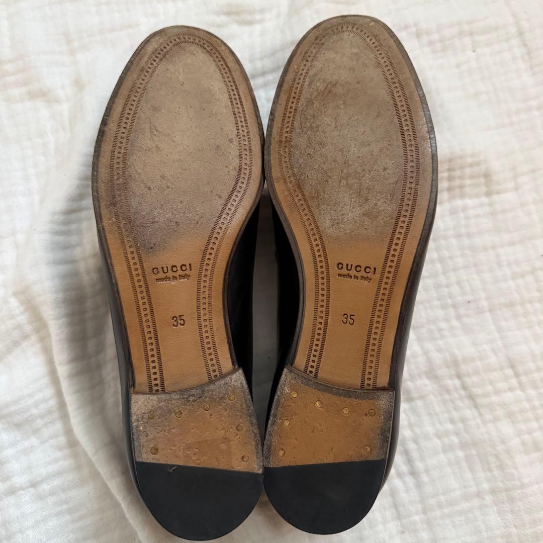 極美品☆GUCCI/ヨルダーン/ホースビットローファー/35