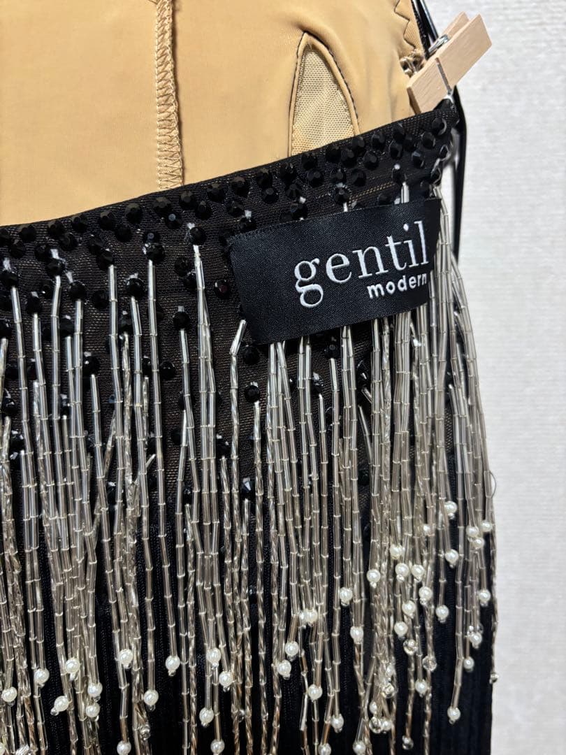 社交ダンスドレス フリンジ ビーズ装飾