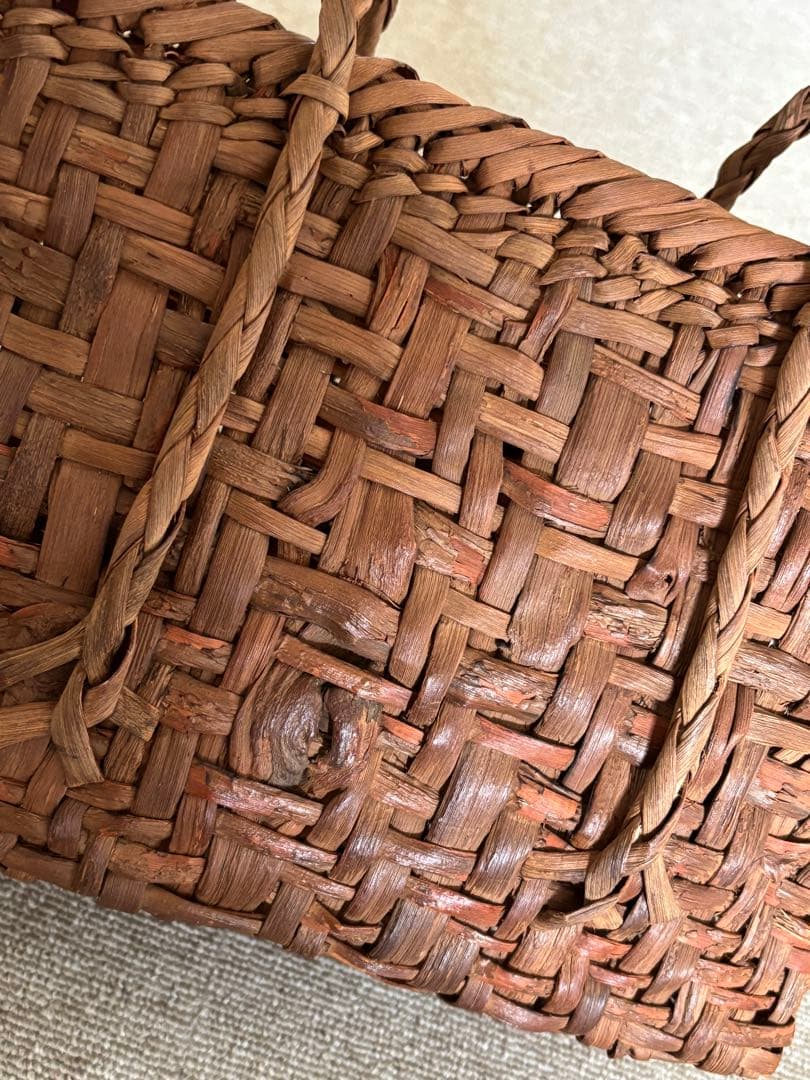 山葡萄かごバッグ 国産