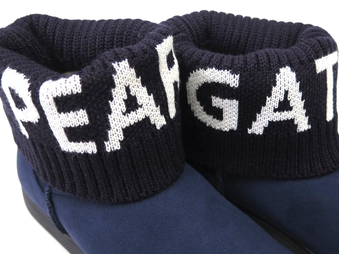 展示品●パーリーゲイツ●ヌバック×リブニット　ゴルフショートブーツ　23.5cm