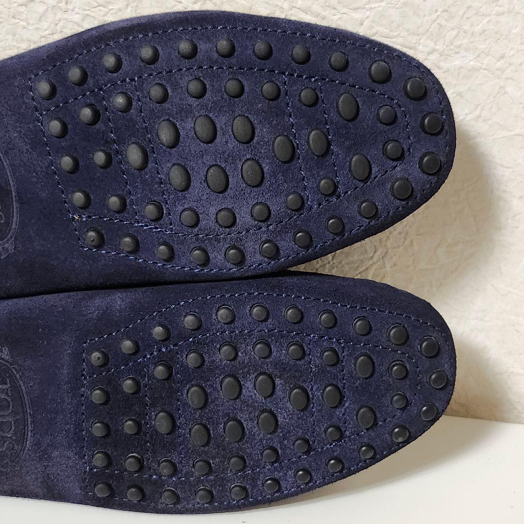 トッズ ドライビングシューズ 37 ネイビー ヌバック ゴンミーニ