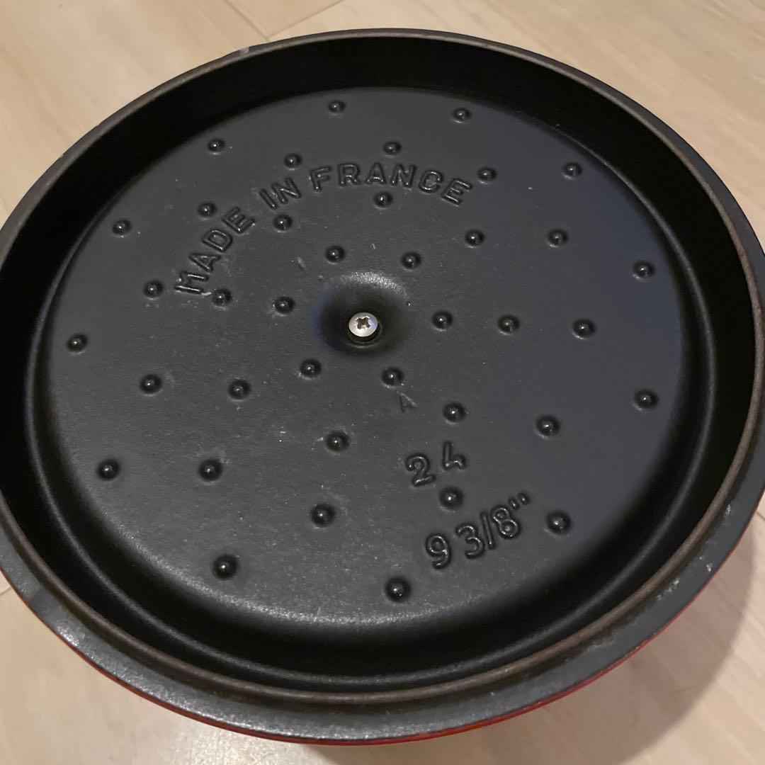 ま*こ様 STAUB LA COCOTTE 赤 両手鍋24