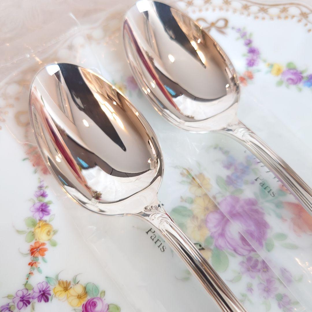 Bクリストフル　マルリー　希少　デザートスプーン　クリストフルシルバー