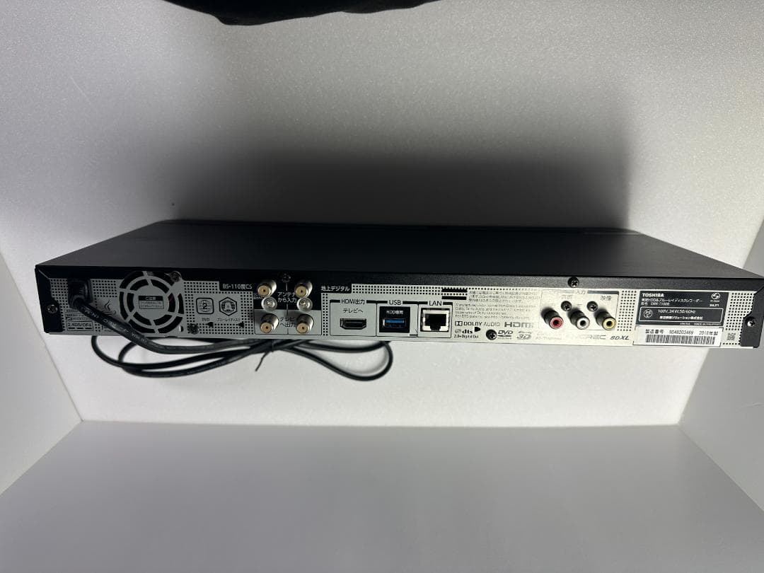 東芝ブルーレイレコーダー DBR-T1008 1 TB→4TB HDDに交換済み