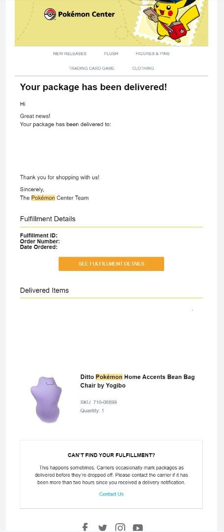 【海外ポケモンセンター限定】メタモン yogibo ヨギボー クッション