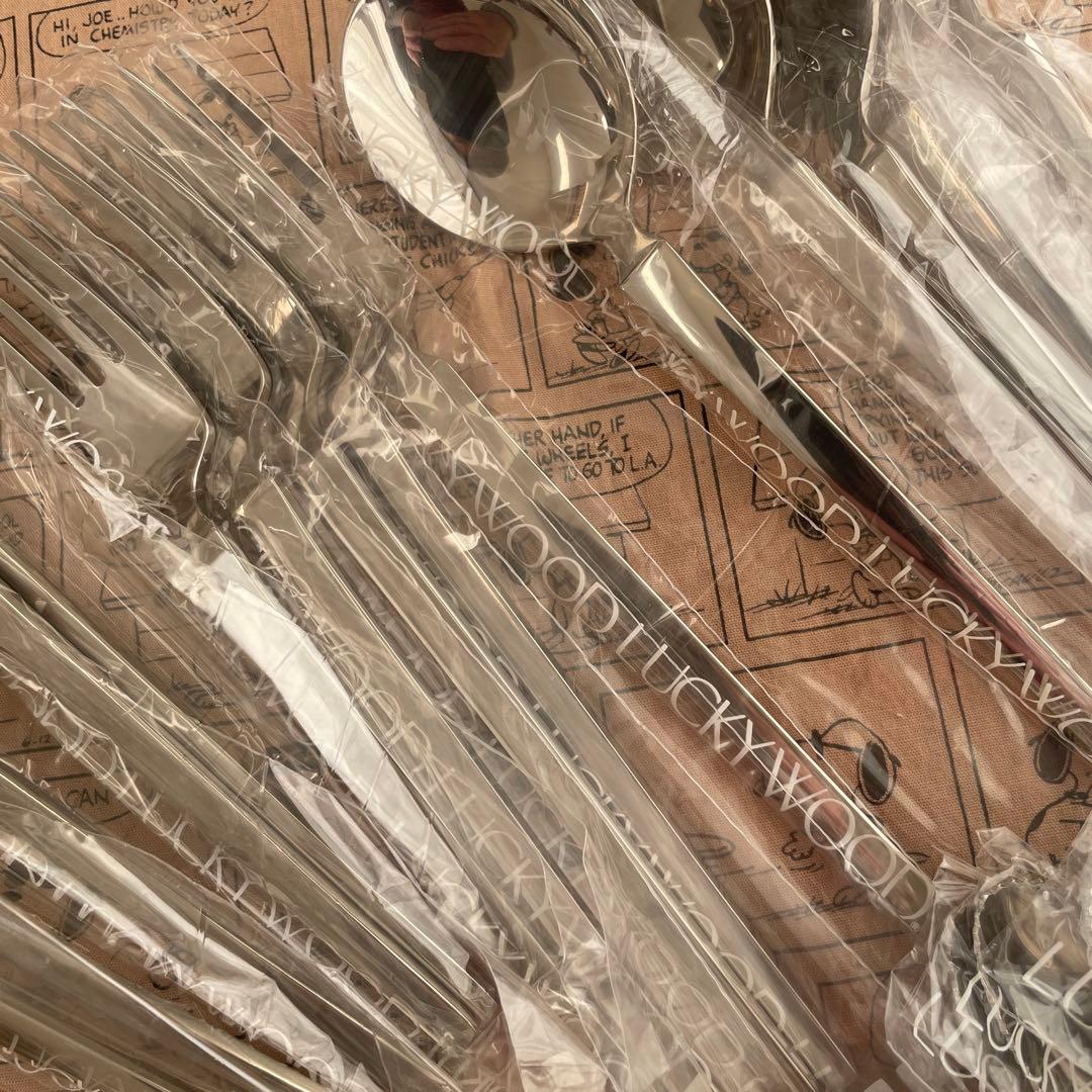 【新品未使用】ラッキーウッド　スカンジナビア　18-12ステンレス　30本セット