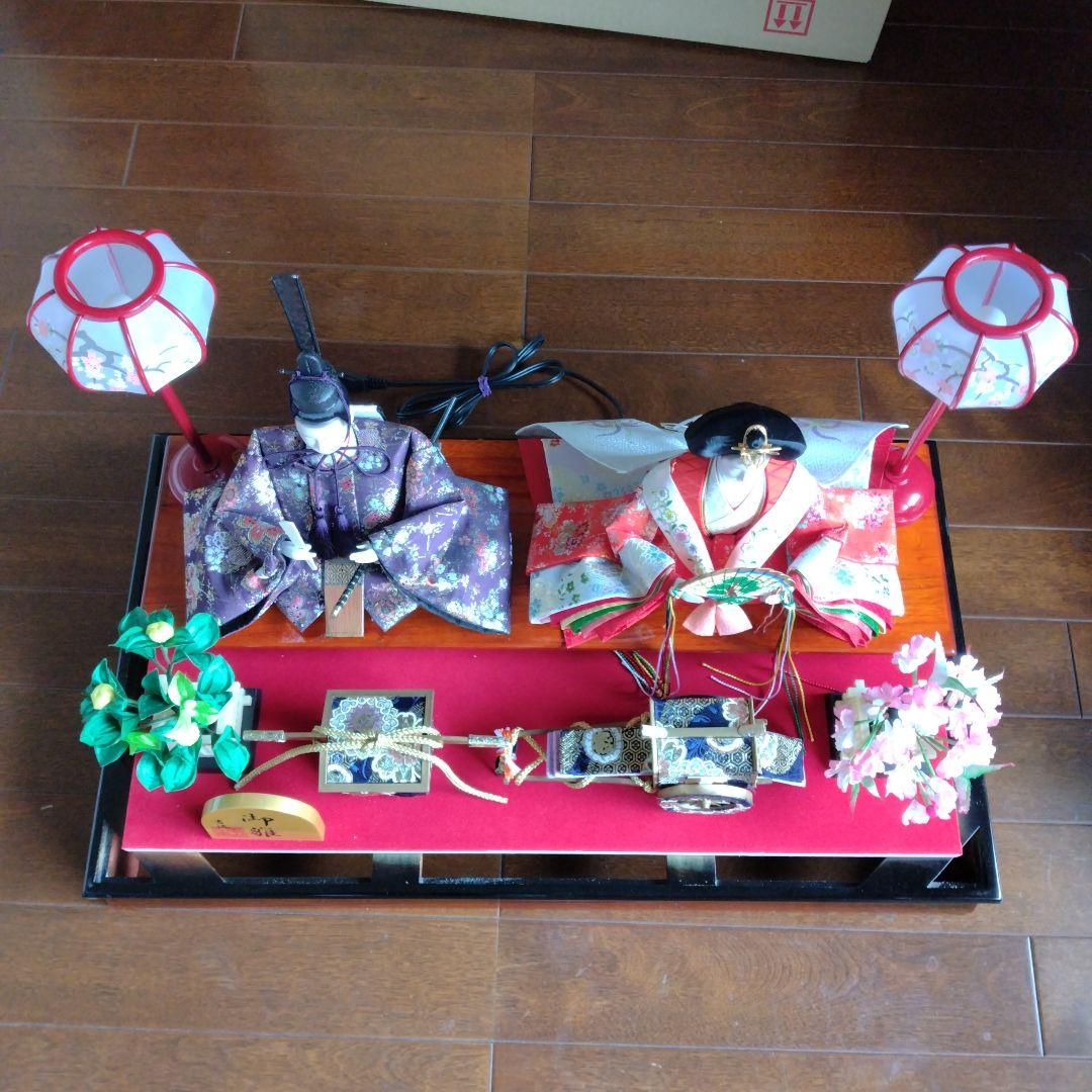 雛人形セット美品 アクリルケース入り 吉徳