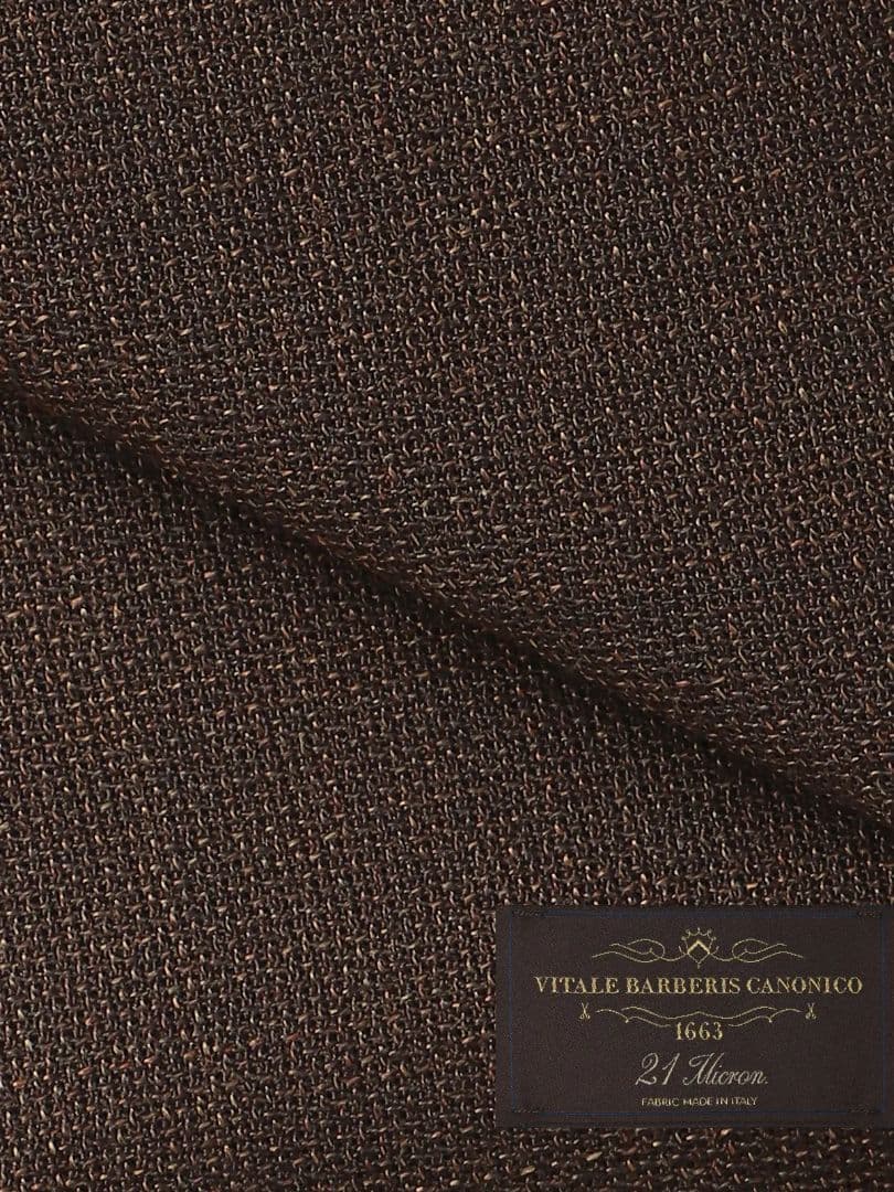 H*N様 ブラウン シングル ビジネス　ジャケットCANONICO／ウールメッシ