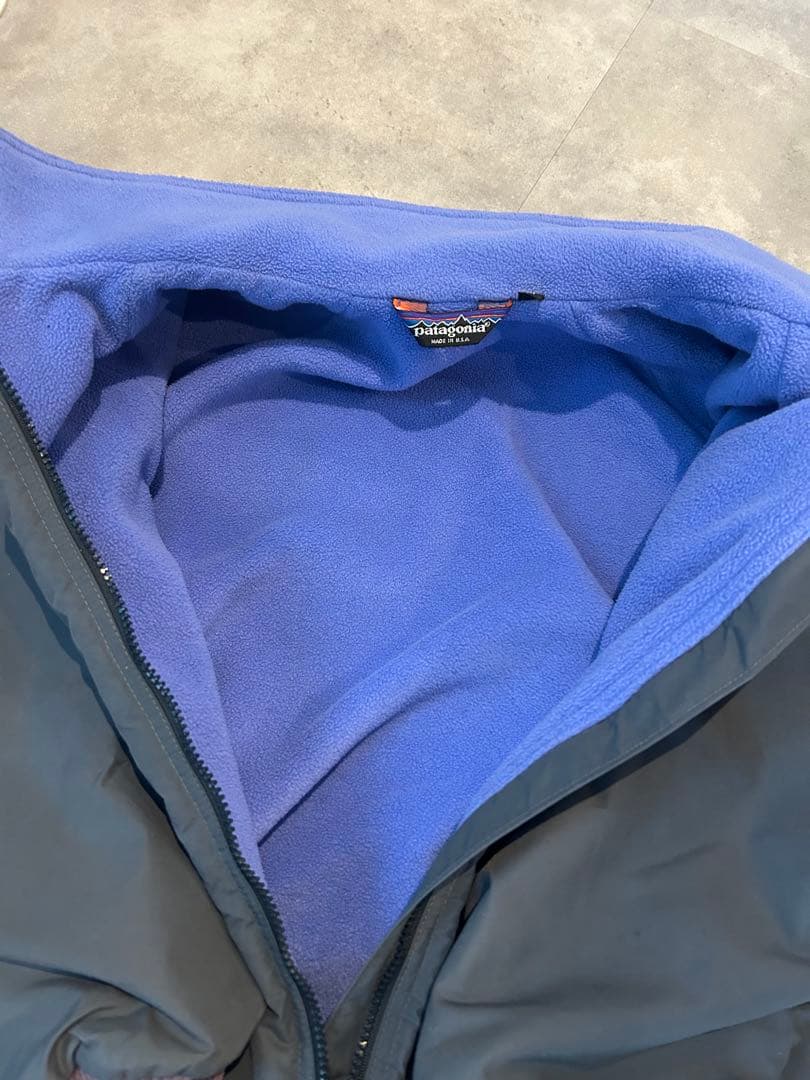 k*a様 Patagonia シェルドシンチラジャケット グレー ブルー 80s