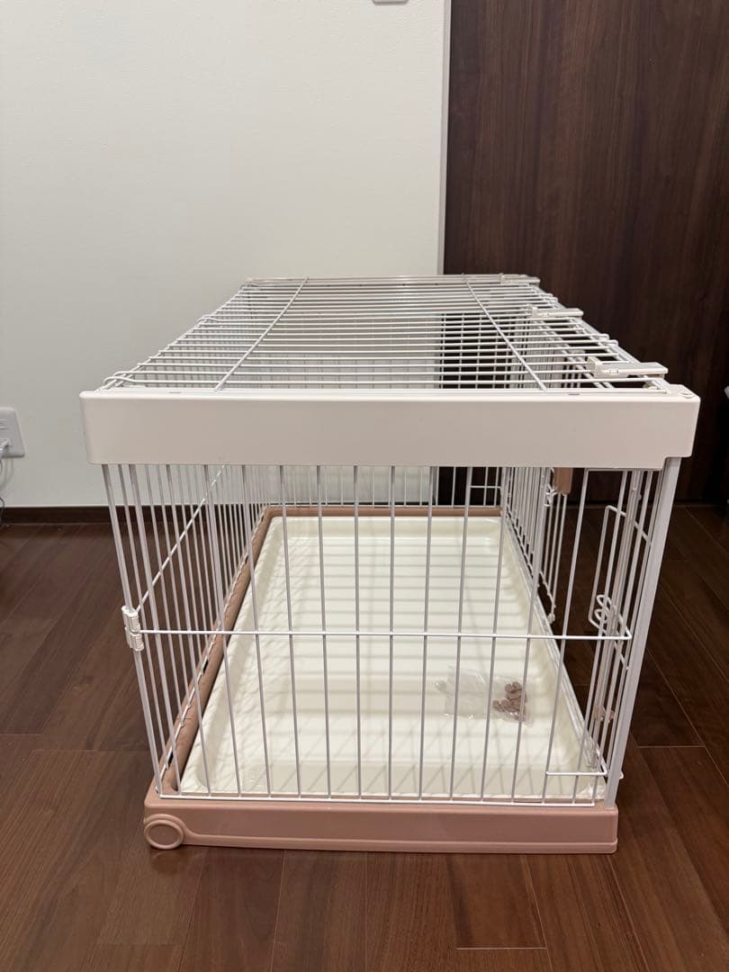 【引き取り限定】リッチェル 犬用ケージ サークル 室内用 トレー付き 天井付