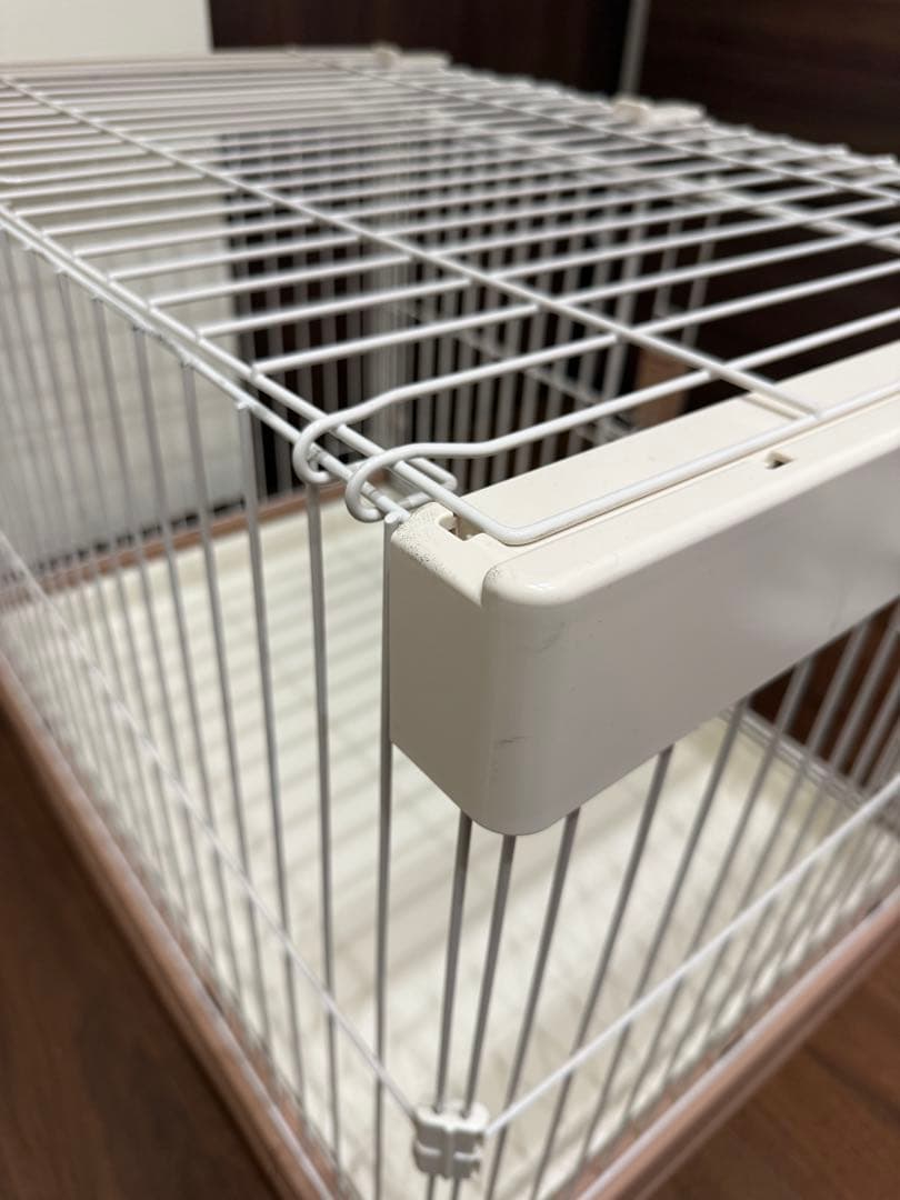 【引き取り限定】リッチェル 犬用ケージ サークル 室内用 トレー付き 天井付