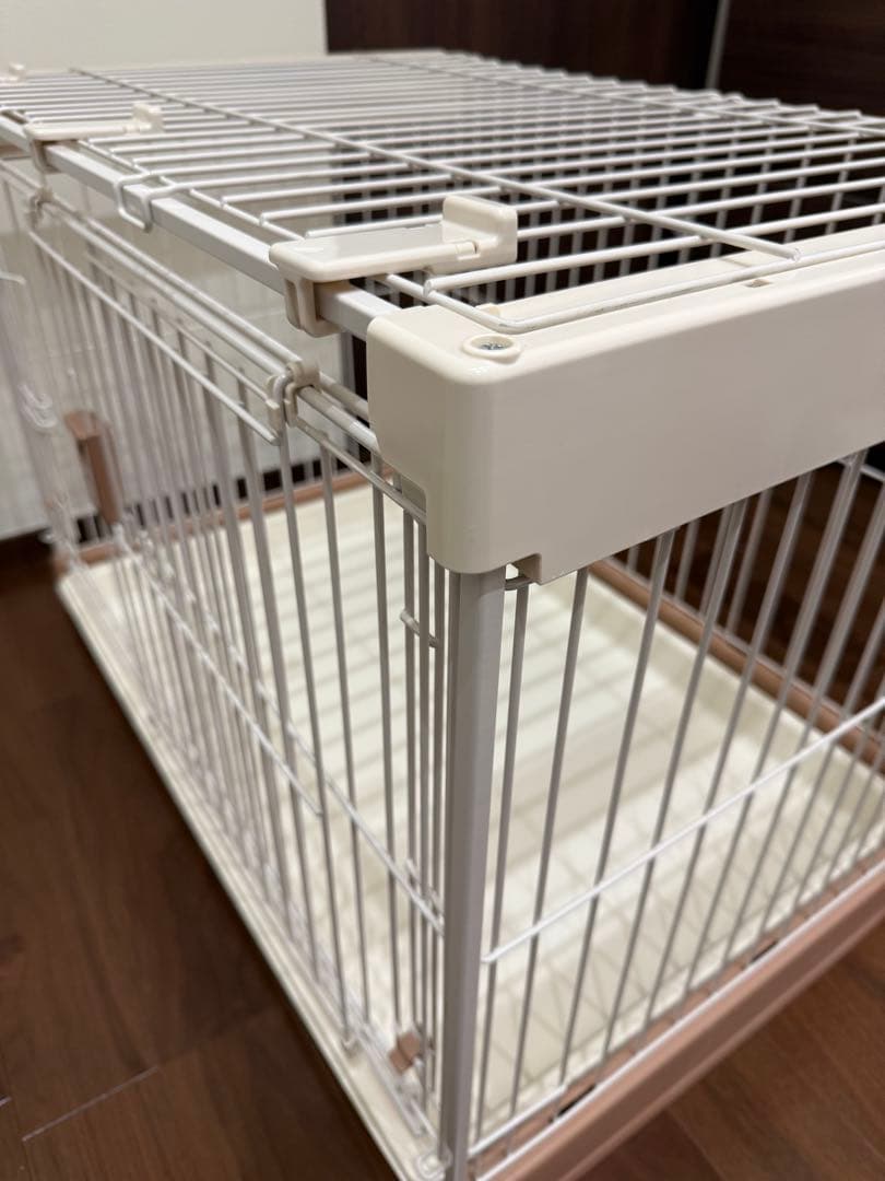 【引き取り限定】リッチェル 犬用ケージ サークル 室内用 トレー付き 天井付