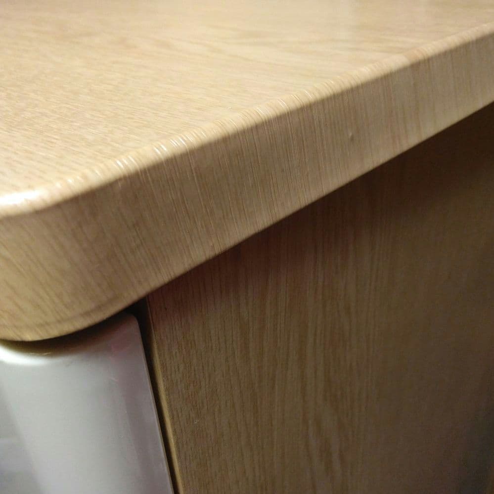 中古 白✕木目 4段 チェスト 衣類収納 タンス 引き出しレール キャスター付き