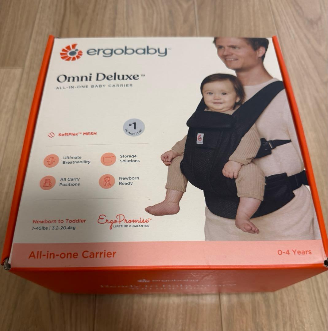 ergobaby Omni Deluxe 抱っこ紐 ブラック　オムニデラックス
