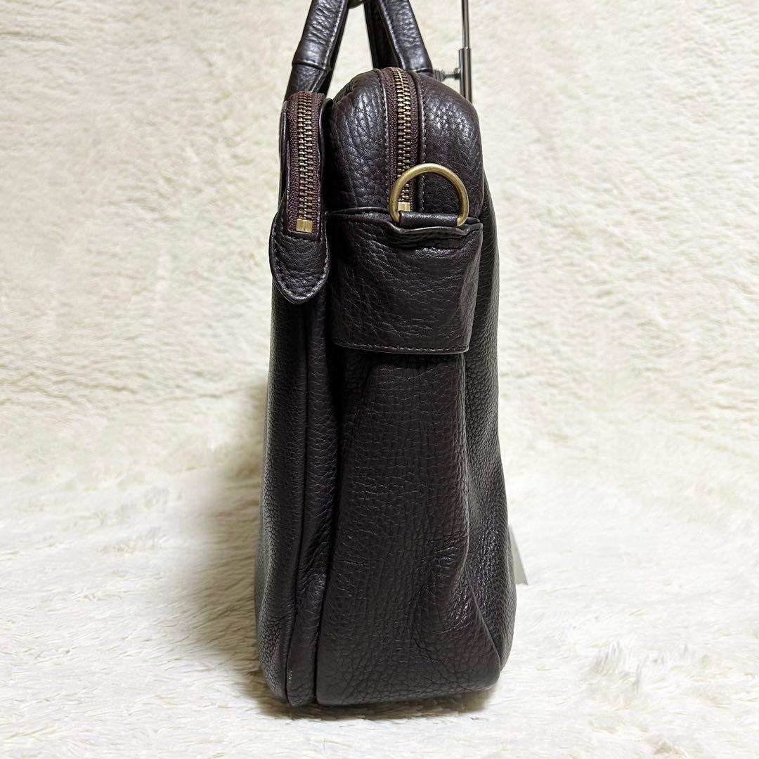 porter 吉田カバン オールレザービジネスバッグ シボ革 2way ブラウン