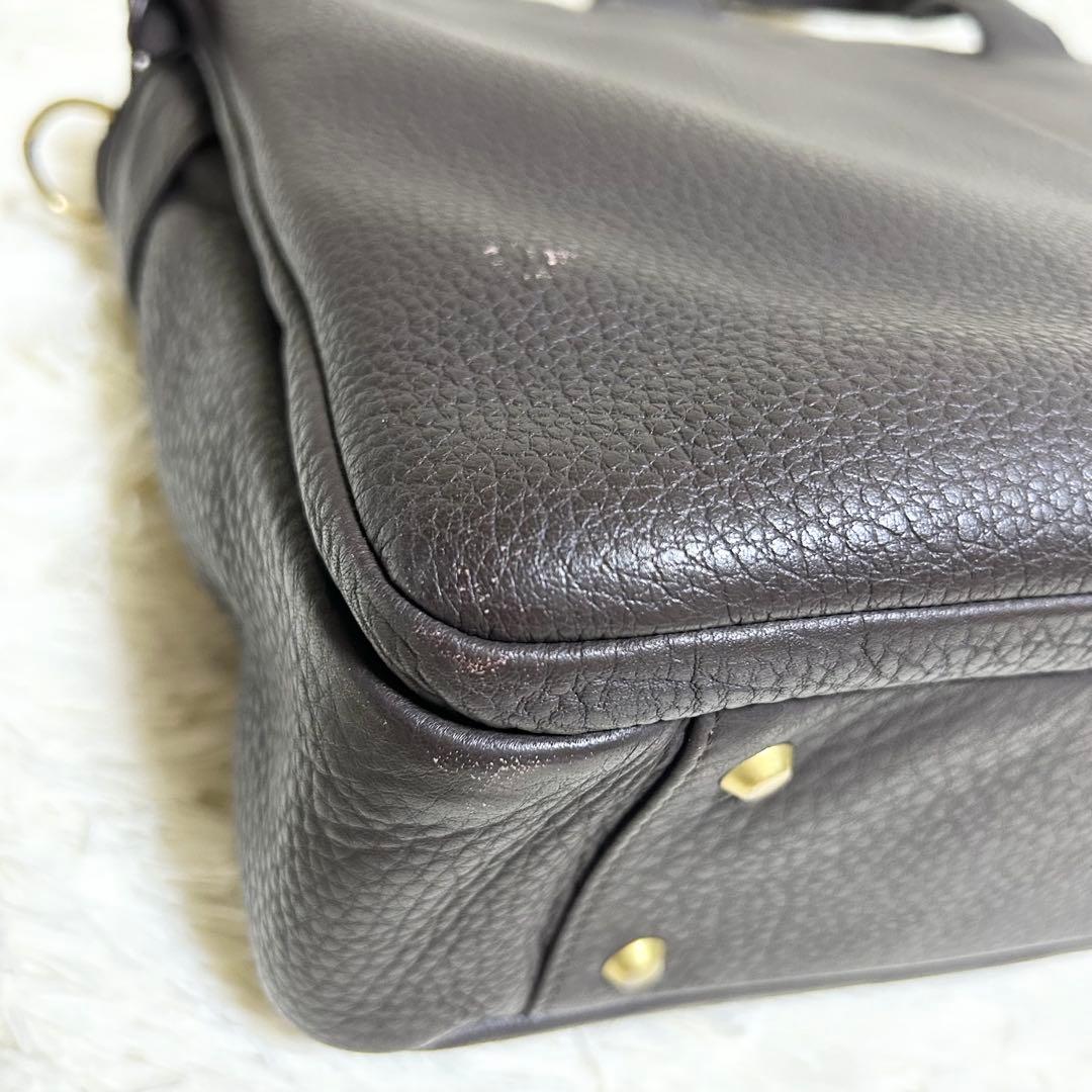 porter 吉田カバン オールレザービジネスバッグ シボ革 2way ブラウン
