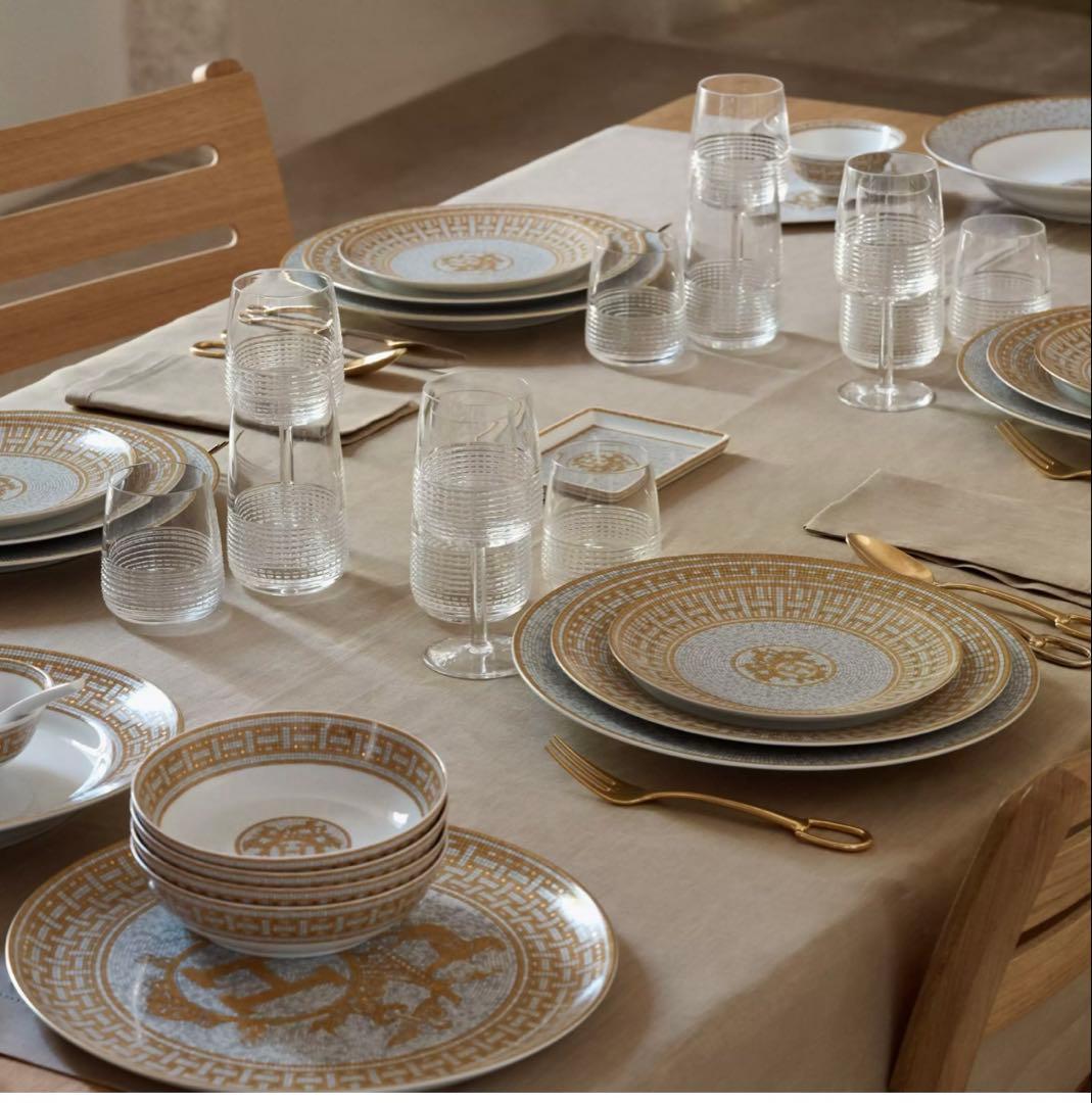 エルメス デザートプレート モザイク2枚セット