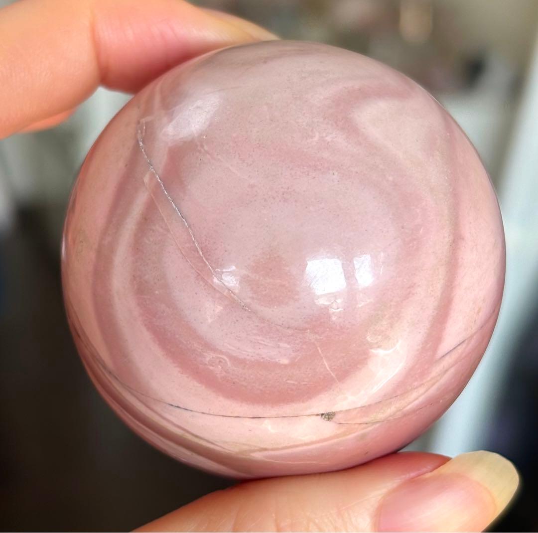 ラスト　凄くレア　高品質　オーストラリアンピンクオパール　スフィア