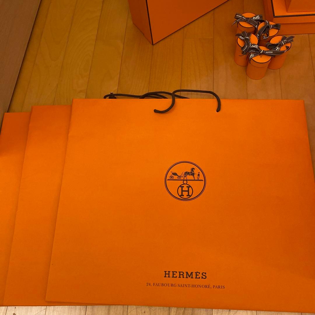 HERMES ショップ袋と箱セット