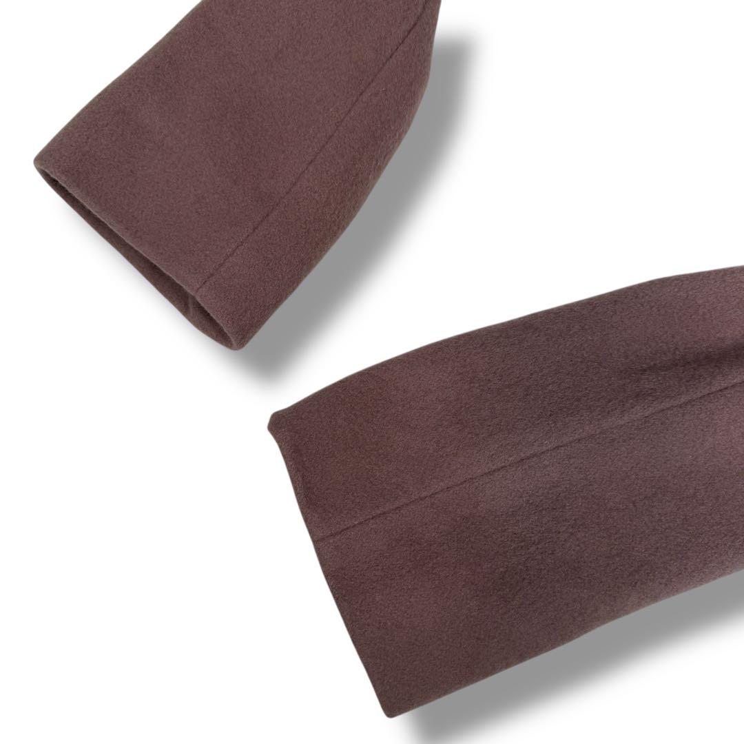 ブルーレーベル プリンセスライン メガチェック ウールメルトン ロングコート