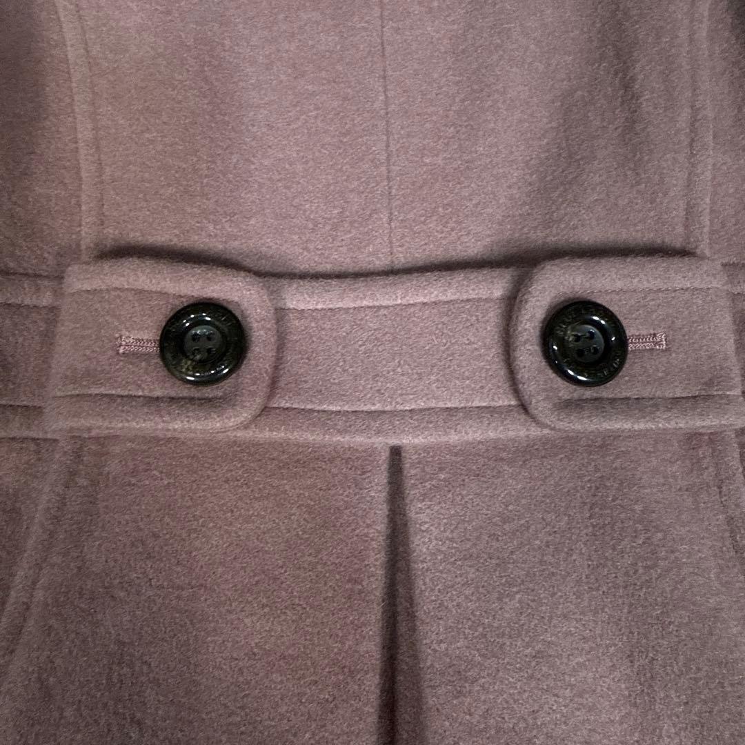 ブルーレーベル プリンセスライン メガチェック ウールメルトン ロングコート