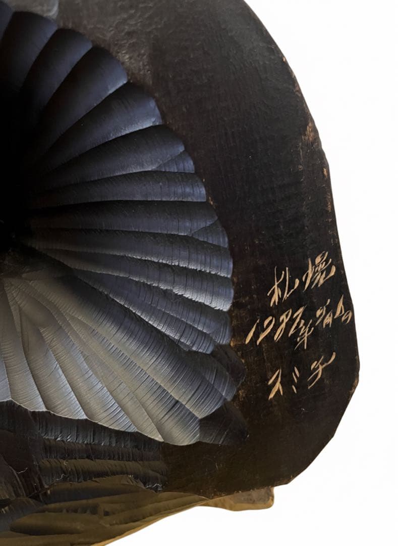 木彫りのクマ 札幌ハンドメイド 壁掛け可能