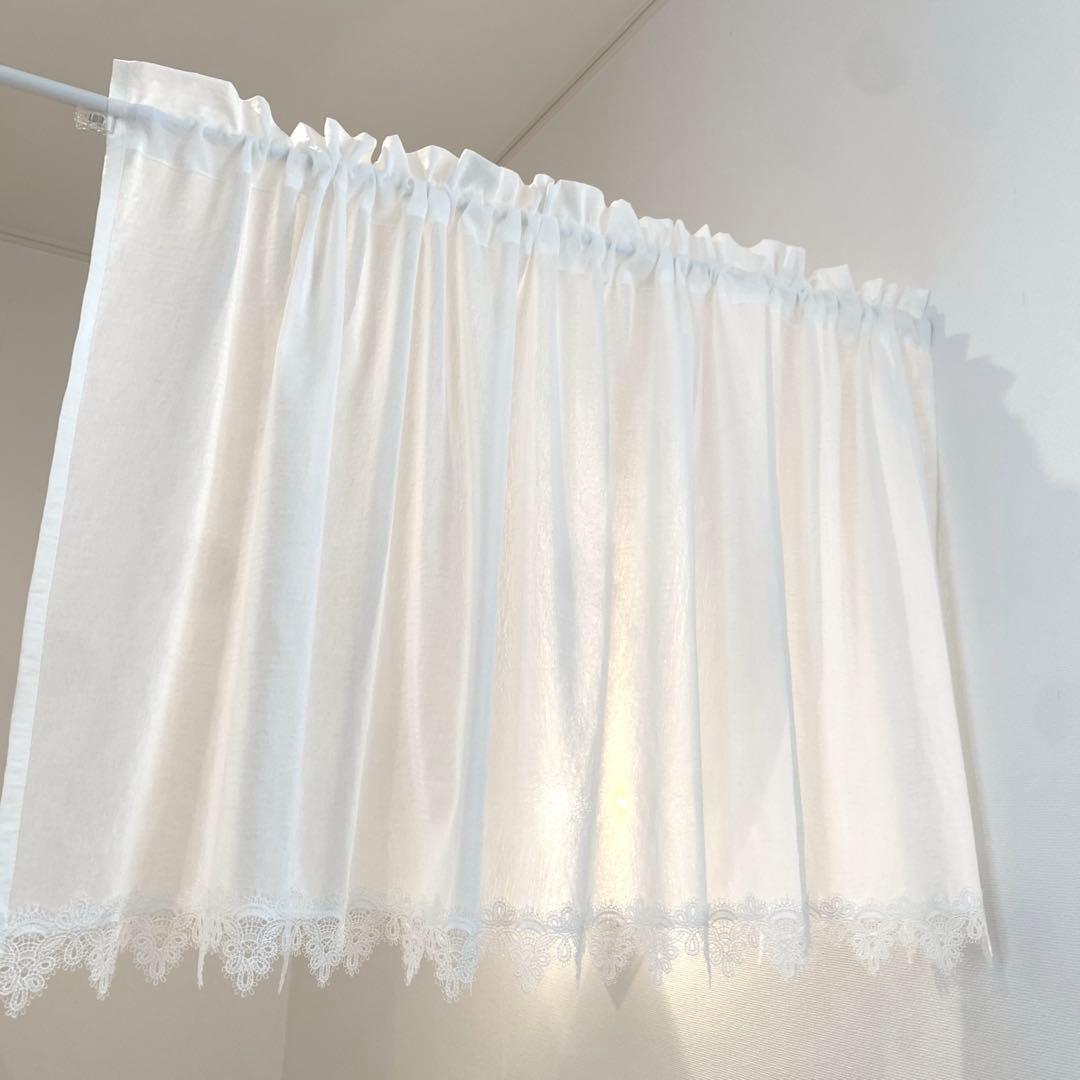 カフェカーテン✿❛りのまま❜レース✩.*˚ハンドメイド*:..。♡*゜