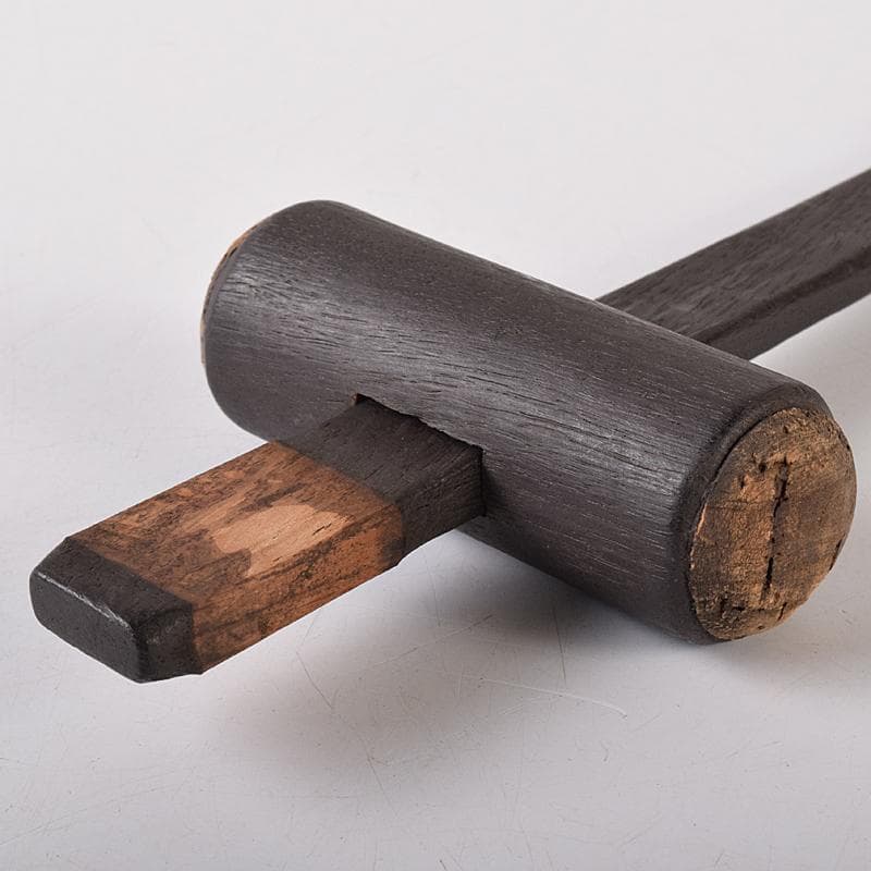 高岡銅器　晴光作　砂張　喚鐘　小槌付　共箱　M　R8443