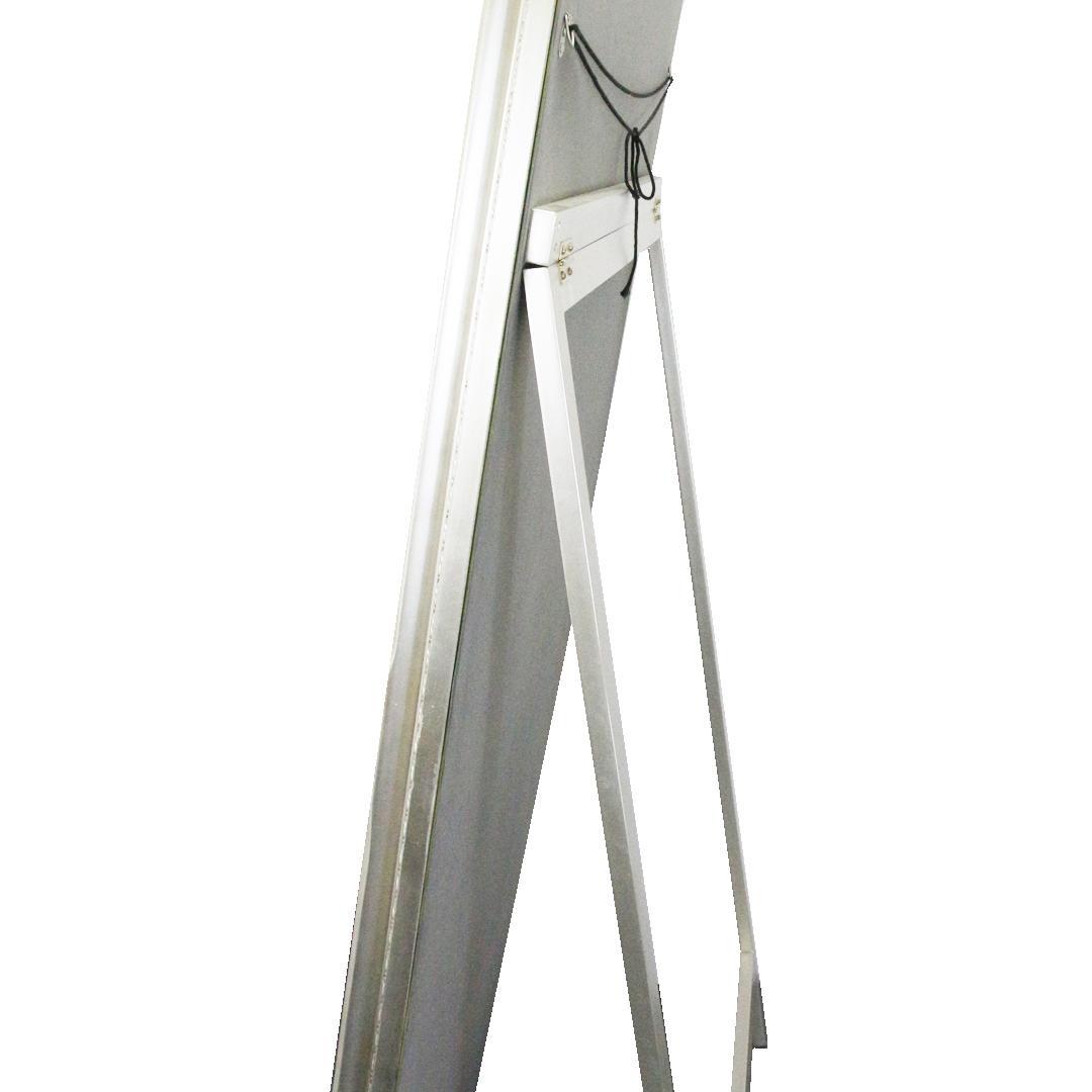 アンティーク調ミラー 全身鏡 姿見 鏡 大型 シルバー スタンド型 自立式