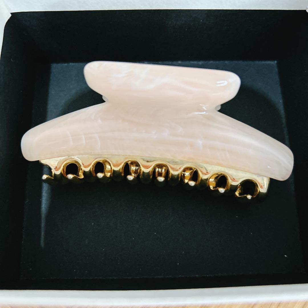 アッカ acca ヘアクリップ マーブルピンク　M