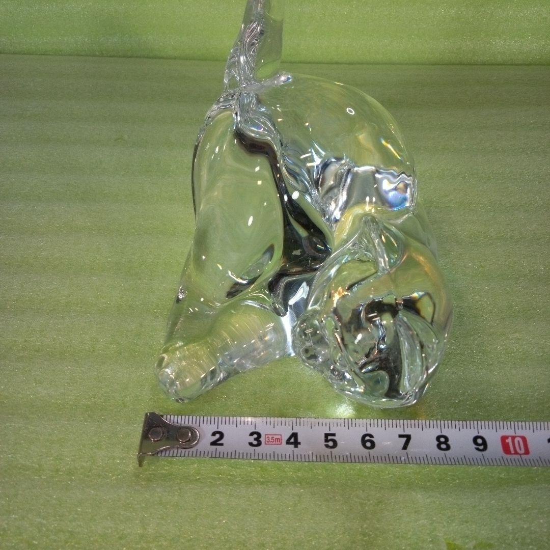 Hadeland　ハーデランド　猫の置物　クリスタルガラス？　※小傷多数有り