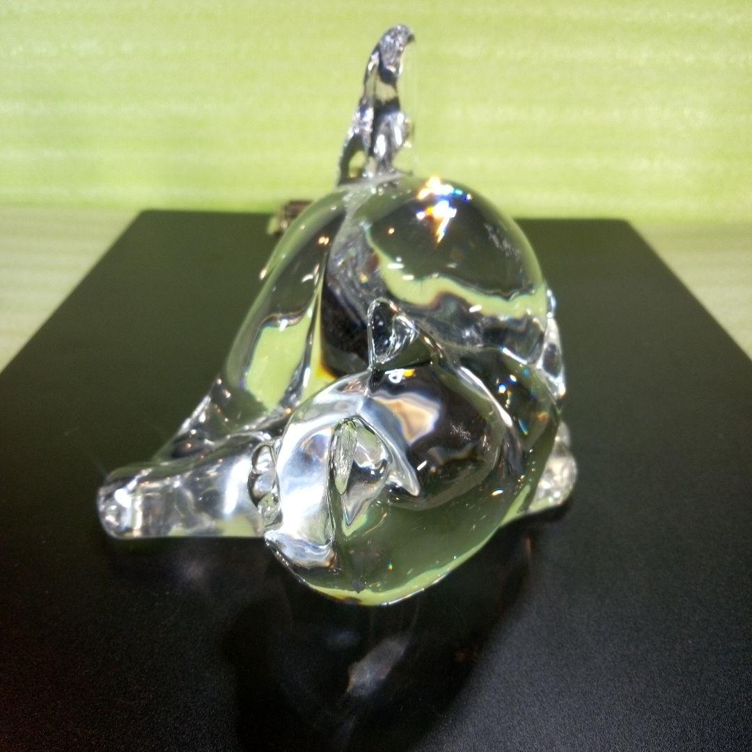 Hadeland　ハーデランド　猫の置物　クリスタルガラス？　※小傷多数有り