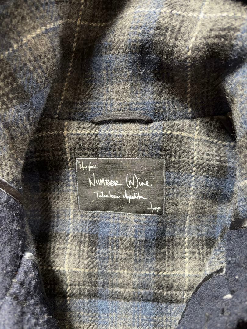 NUMBER (N)INE ダッフルコート ネイビー