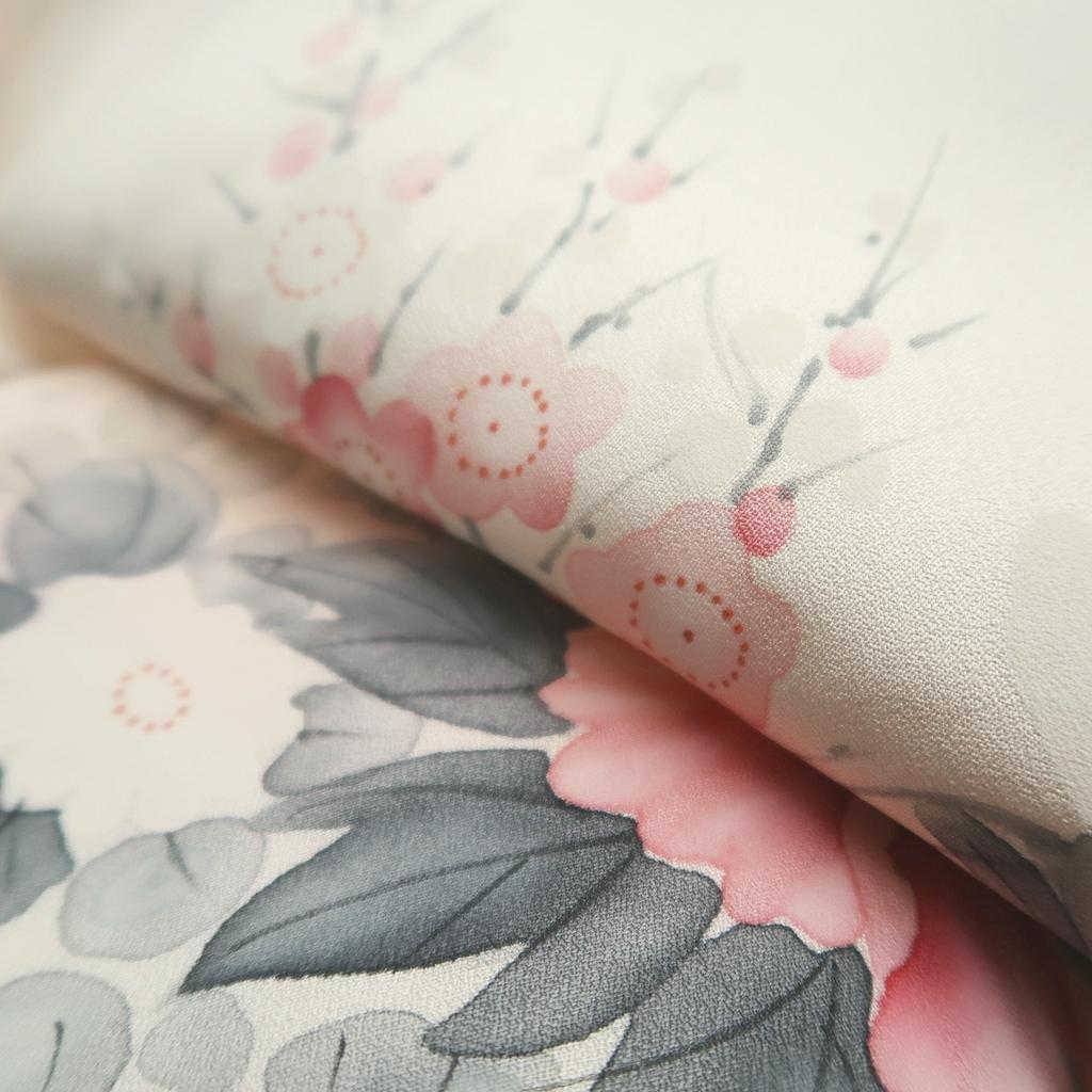 ME161　付下げ　身丈165cm　トールサイズ　牡丹