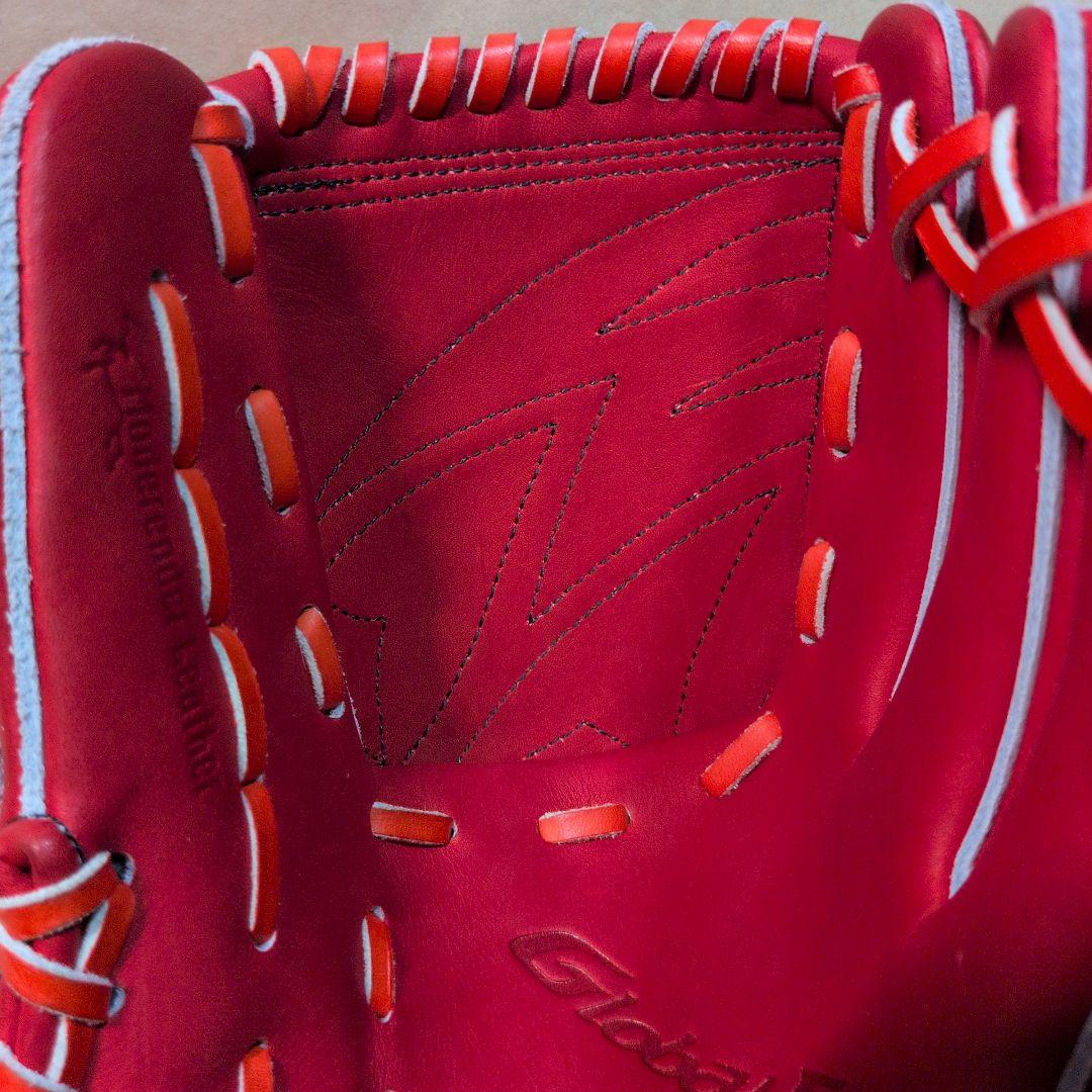 ミズノ:右投げ用:硬式用グラブ:投手用:サイズ11:色:ラディッシュ