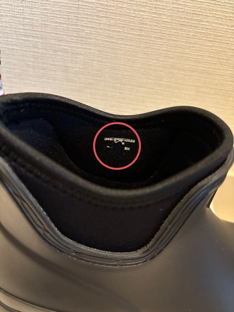 HUNTER ブラック ショートレインブーツ