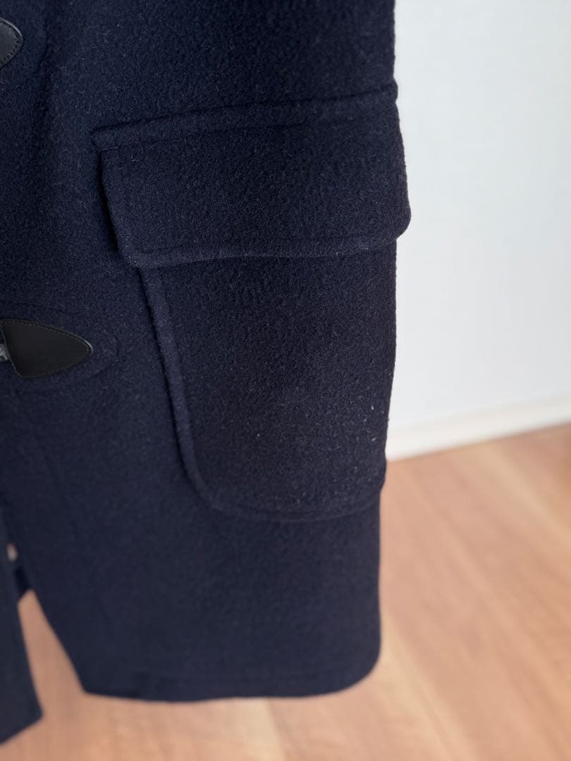 Ｊ.PRESS ネイビー ダッフルコート M フード付き