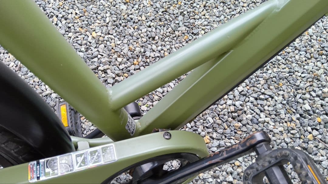 引き取り希望★ネオサージュD マットカーキ 外装6段変速 27型自転車