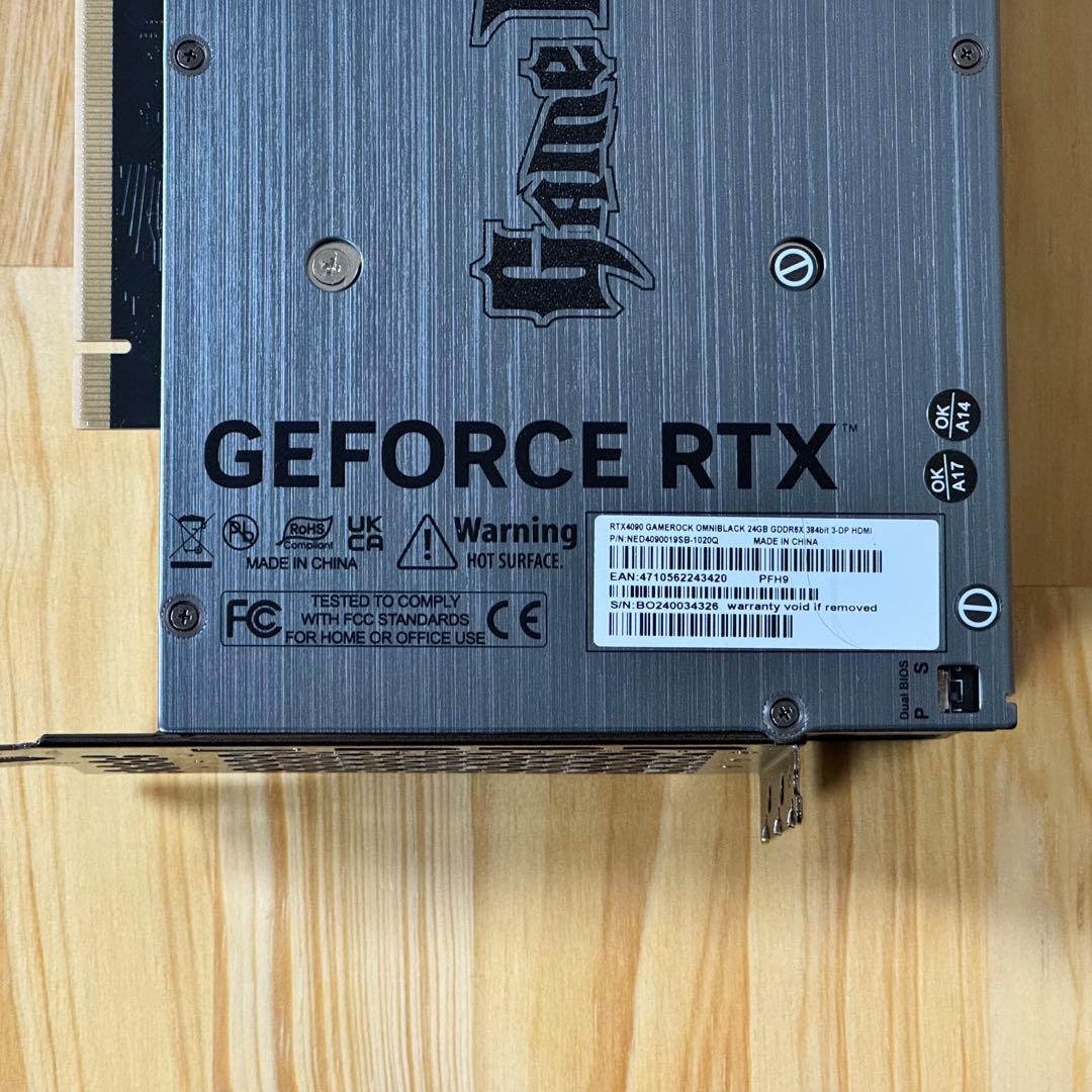 グラフィックボード・グラボ・ビデオカード GeForce RTX 4090 GameRock OmniBlack 24GB