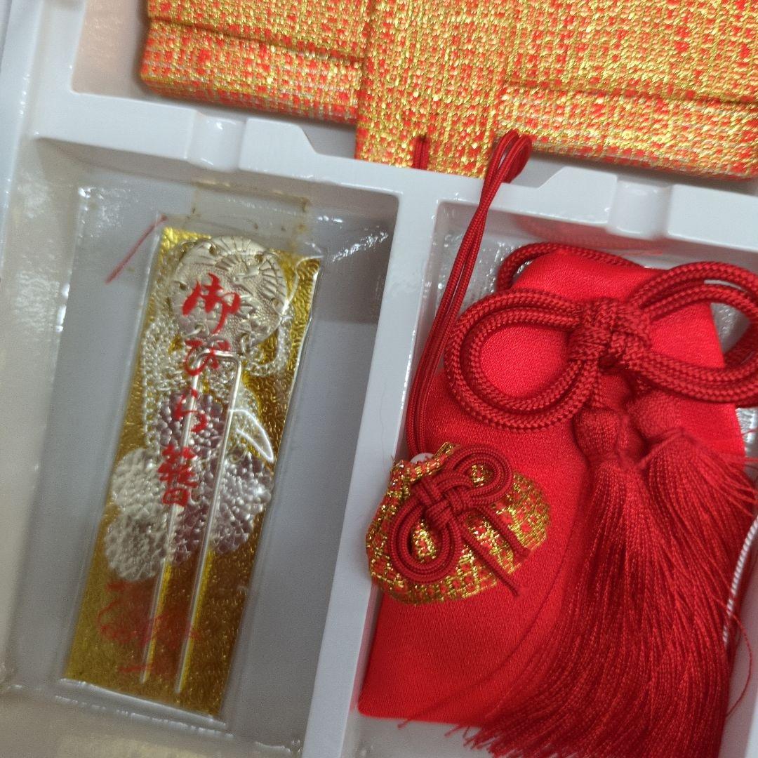 七五三はこせこセット18センチ未使用タグ付き金色