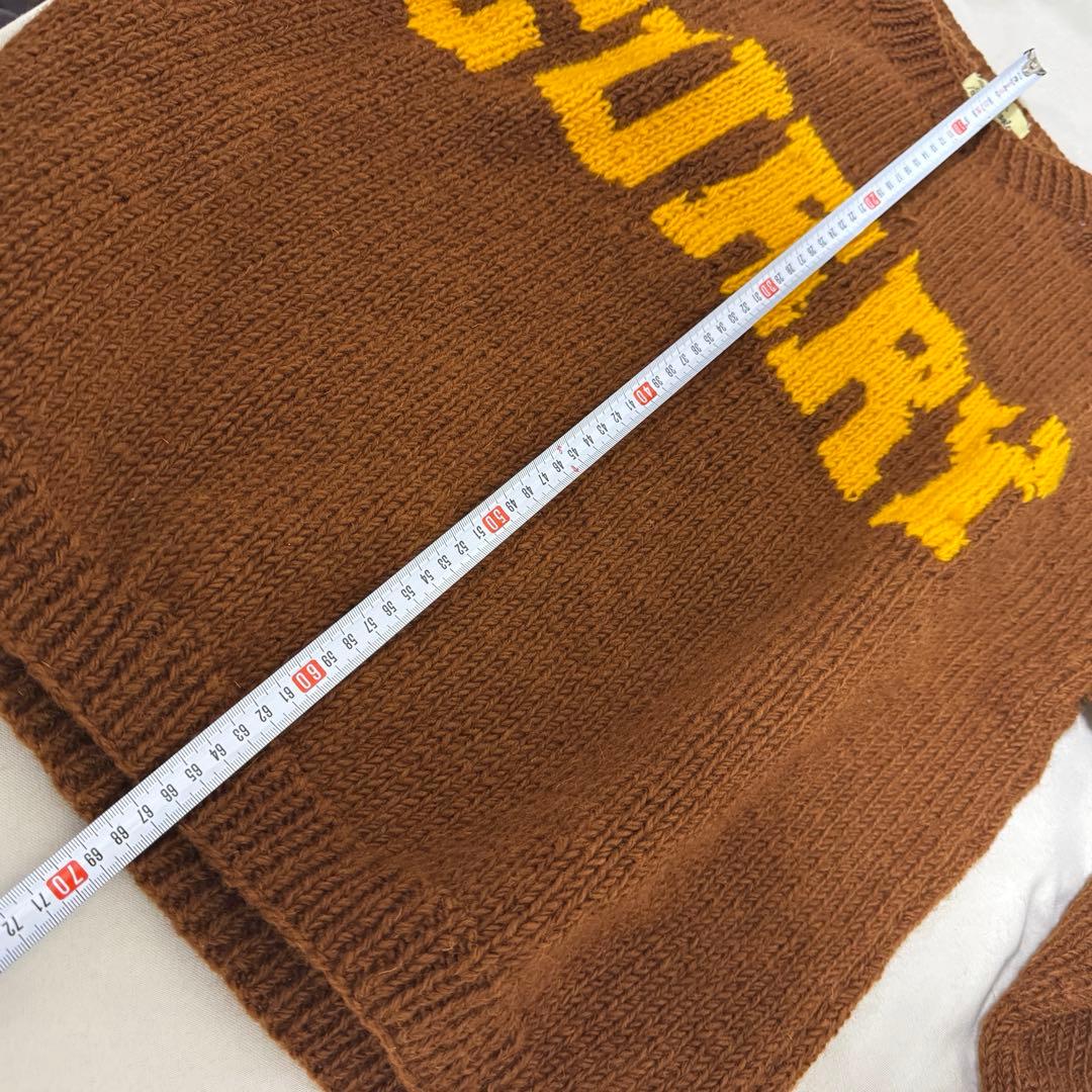 マクマホンニッティングミルズ カレーセーター ブラウン curry カリー