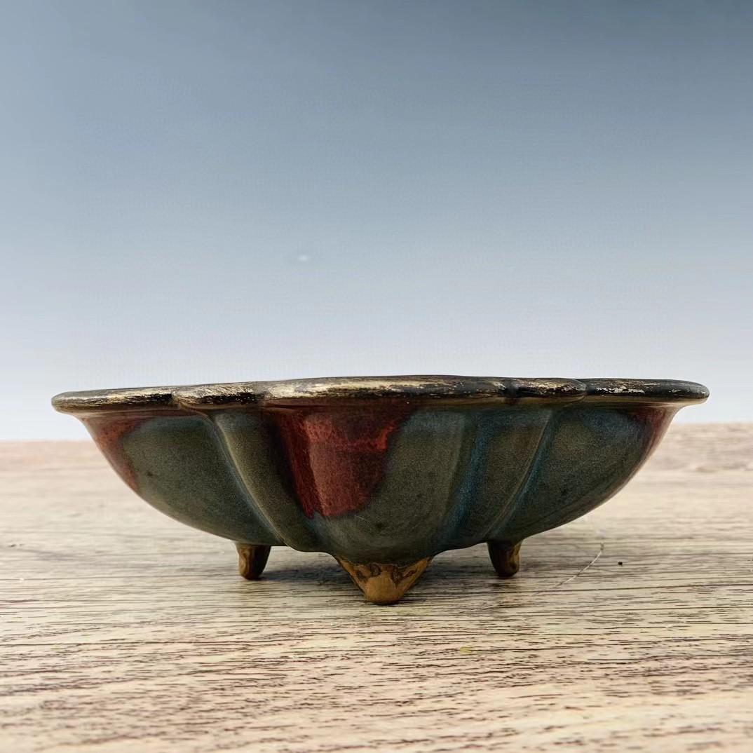 中国古美術・旧蔵の磁器・宋钧窯曜変包銀口筆洗・置物・曜変天目・茶碗・文房具・賞物