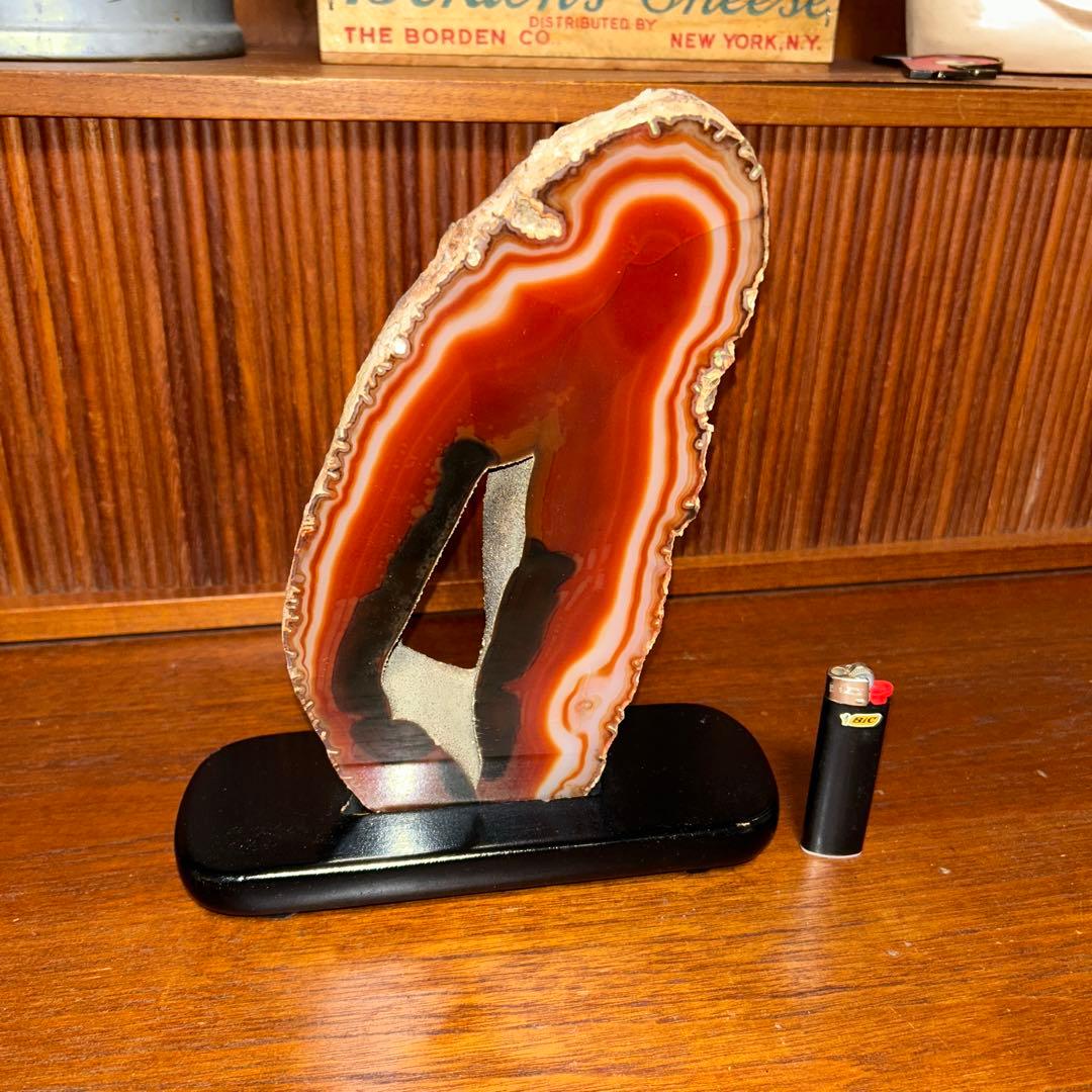 赤メノウ 瑪瑙 アゲート 置物 原石 鑑賞用 天然石 鉱物 オブジェ