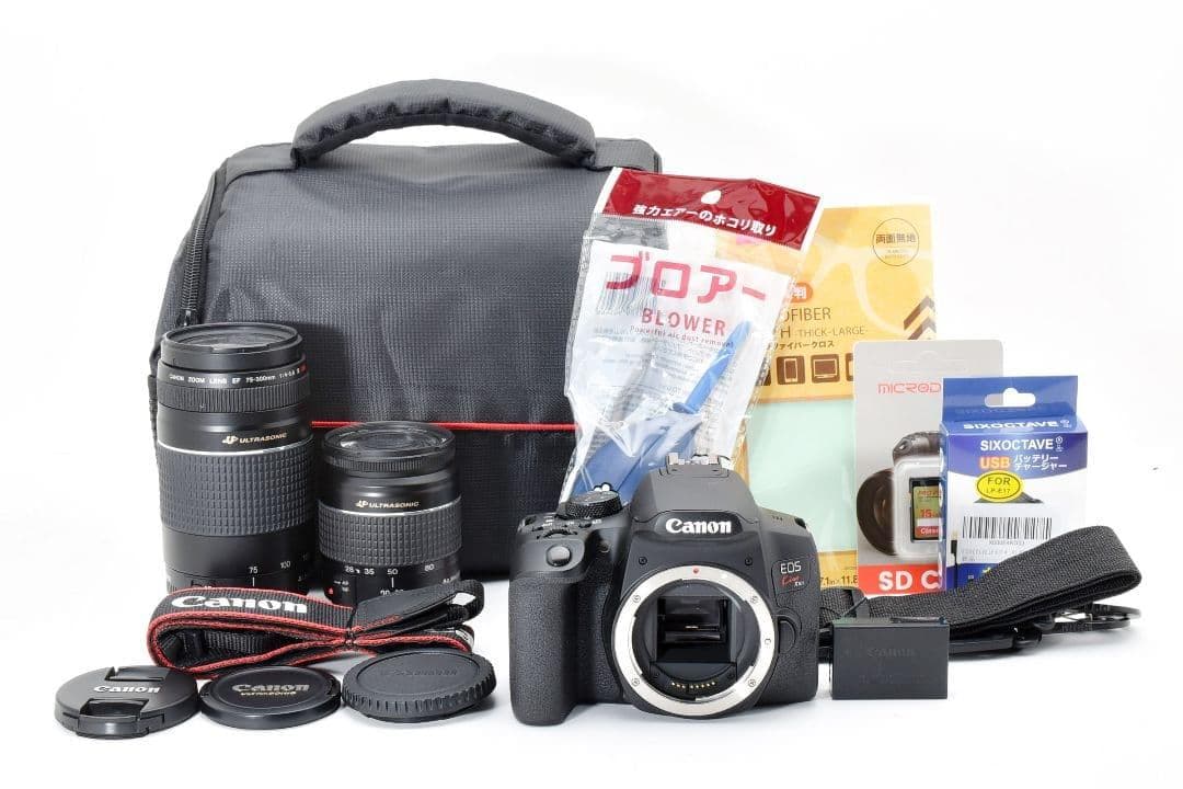 カメラバッグ付き✨美品✨Canon EOS KissX10i✨超望遠ダブルレンズ