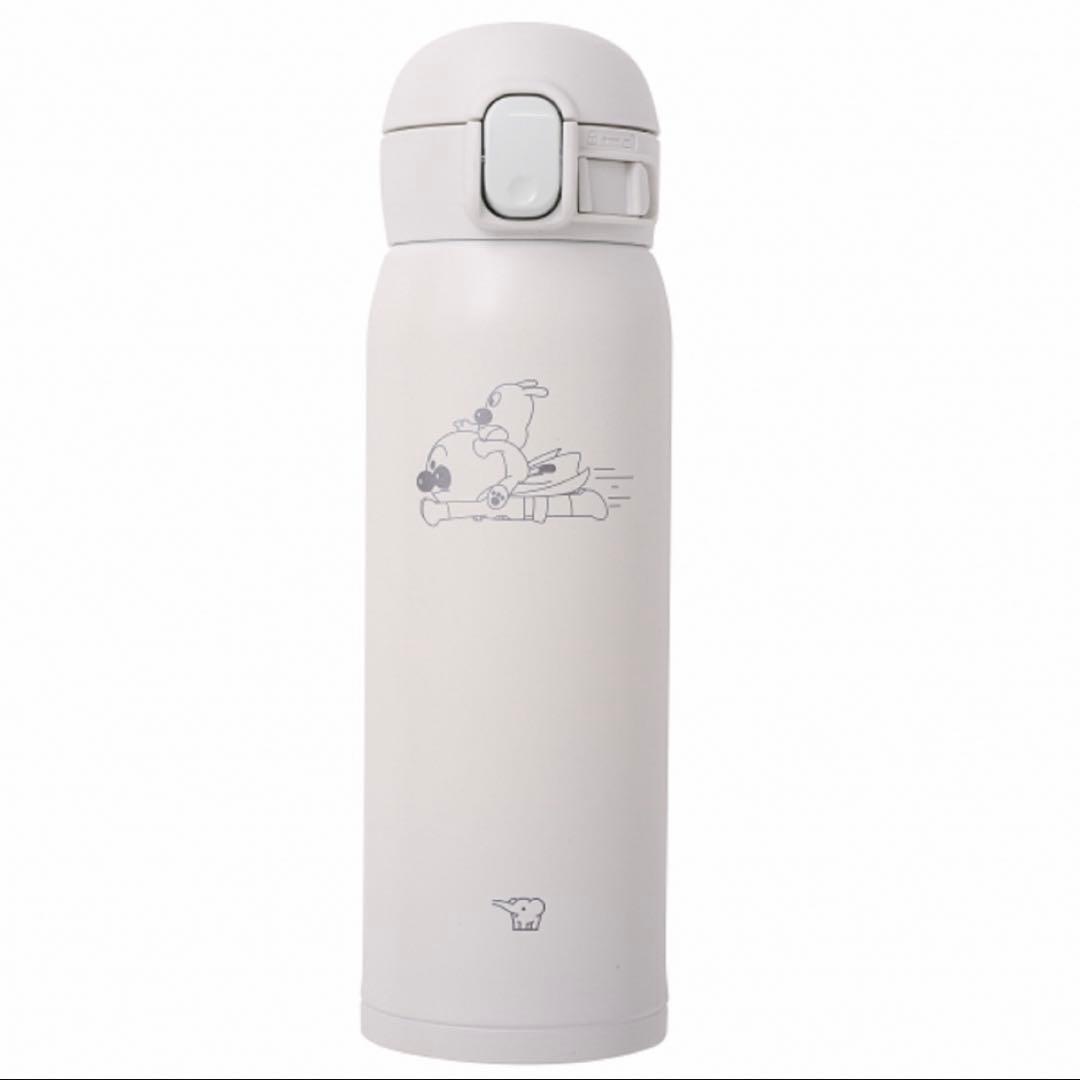 【新品未使用】アンパンマン　ホワイト　水筒　ステンレスマグ　保温　保冷　象印