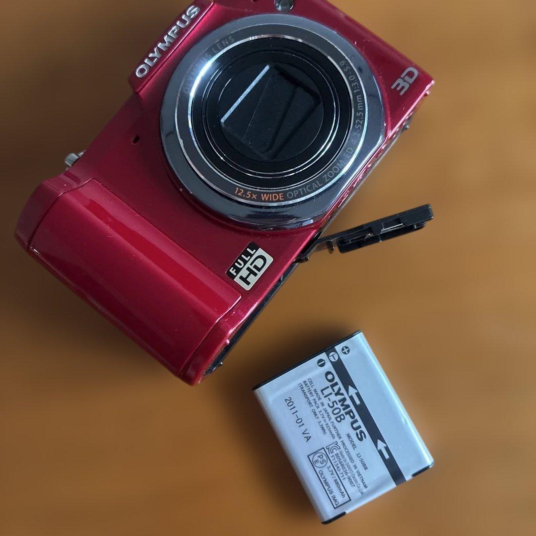【美品】OLYMPUSデジタルカメラSZ-20 RED赤